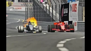 Ferrari F1 2018 vs Formula Jet Engine - Monaco