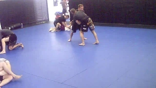 James Cook and Brock Larson Grappling