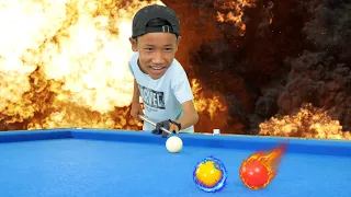 NERF GUN BILLIARD SHOT BATTLE 2 | CUỘC CHIẾN BIDA 2