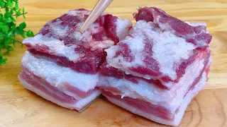 The best lazy way to eat pork belly, not steamed, boiled or fried, melts in the mouth, delicious and