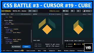 CSS Battle #3 - Cursor #19 - Cube | WebBeg