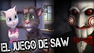 SAW JUEGO + TALKING TOM AND FRIENDS EN ESPAÑOL + DORAEMON ANIME- EL ESCLAVO DE SAW (CREEPYPASTA)