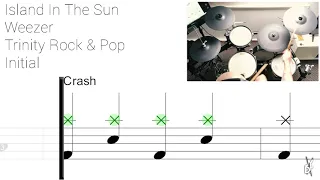 How to play Island In The Sun On Drums 🎵 Trinity Rock & Pop Initial