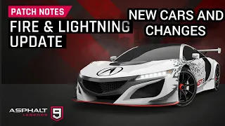 Asphalt 9| Update 17 Fire and Lightning season,new cars MAX stats and changes