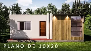 10x20 meter house plan