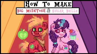 How To Make Big McInTosh & Sugar Belle In Pony Town - From My Little Pony (FiM)