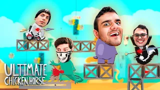 O JOGO PERFEITO PARA DESTRUIR AMIZADES - Ultimate Chicken Horse c/ Vx, MrFall e Fujinuma