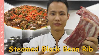 Chef Wang teaches you: "Steamed Black Bean Ribs", a beautiful traditional dish 香菇豆豉蒸排骨【Cooking ASMR】