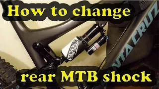 How to change rear mountain bike shock | Rockshox Monarch to Rockshox Vivid Air