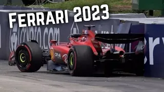 F1 Ferrari Crashes 2023