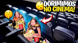 PASSAMOS A NOITE NO CINEMA ESCONDIDAS!!