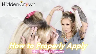 How to Properly Put on Your Halo® Hair Extension