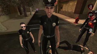 POSTAL 2: Police officers surround Dude