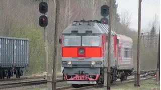 Pskov - Pytalovo, one day of railroad life. Cherskaya station, boarding a train.