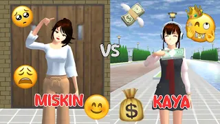 orang kaya vs orang miskin [sakura school simulator]