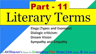 Glossary of Literary Terms Part - 11 NTA UGC NET/SET TGT PGT DSSSB NVS KVS