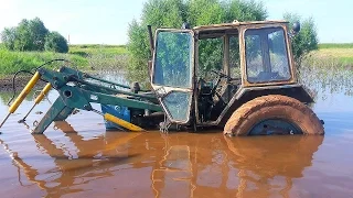 Тракторы на Бездорожье ЖЕСТЬ!⚠ Прут по грязи и снегу Трактористы профессионалы Tractors offroad NEW!