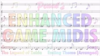 Enhanced Game MIDIs: "Ending Theme (Arranged)" from The Legend of Zelda