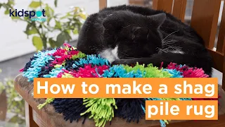 How to make a DIY shag pile rug