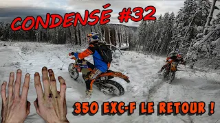 ENDURO CONDENSÉ #32 ÇA CHILL DANS LA NEIGE AVEC UNE MAIN EN VRAC 🤕 (J'AI TOUT PÉTÉ)