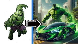 AVENGERS but Supercar  VENGERS 💥 All Characters(Marvel & DC) 💥SUPER HERO 2024