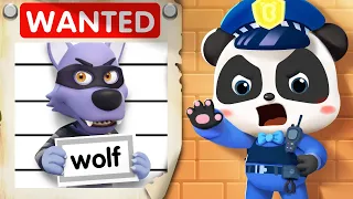 Kiki Caught the Big Bad Wolf | Police Cartoon + More Nursery Rhymes & Kids Songs - BabyBus