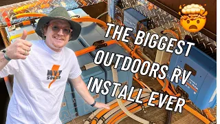 THE BIGGEST RV SOLAR INSTALL ON AN OUTDOORS RV