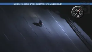 Authorities pursue motorcyclist in Los Angeles County