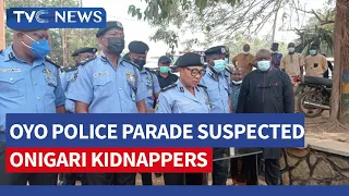 Oyo Police Parade Suspected Onigari Kidnappers(See Video)