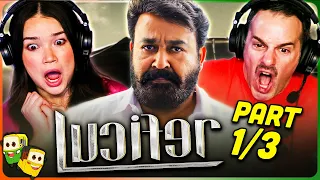 LUCIFER Movie Reaction Part (1/3)! | Mohanlal | Vivek Oberoi | Manju Warrier | Prithviraj Sukumaran