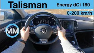 Renault Talisman Energy DCi 160 - POV Test Drive + Acceleration 0-200 km/h