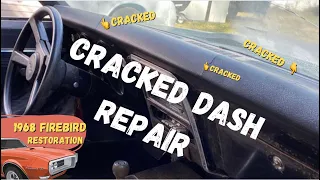 Cracked dash repair, restored original look and feel