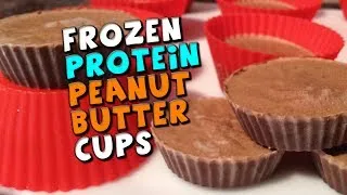 Frozen PROTEIN Peanut Butter Cups Recipe (22g Protein + Low fat/carbs!)