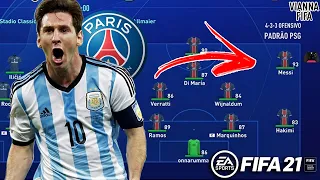 SERÁ QUE COM MESSI A CHAMPIONS DO PSG VEM?? EXPERIMENTO FIFA 21