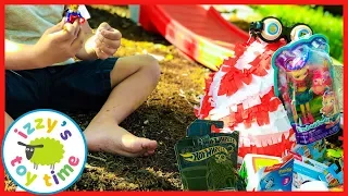 Easter Egg Hunt Surprise Toys! Awesome Outdoor Fun with Izzy's Toy Time!