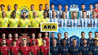 Argentina-2022 VS Portugal 2022 VS Brazil 2022 VS France 2022🔥 Ultra Ultimate VS BOSS 😯🔥