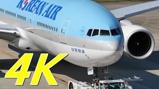 【4K】成田空港・Korean Air Lines Boeing 777-2B5ER[HL7766] PushBack@Narita