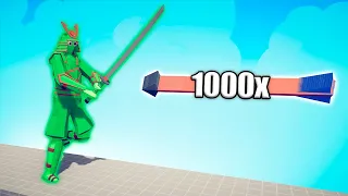 ZOMBIE SAMURAI GIANT vs 1000x OVERPOWERED UNITS - TABS | Totally Accurate Battle Simulator 2024