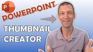 Quickly create a thumbnail using  PowerPoint  - Easy tutorial