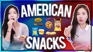 Koreans Try American Snacks(Eng Sub)