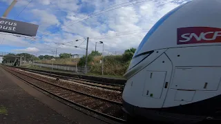 Transilien N SNCF - Passage sans arrêt d'un UM2 de Régio 2N à Orgerus Béhoust