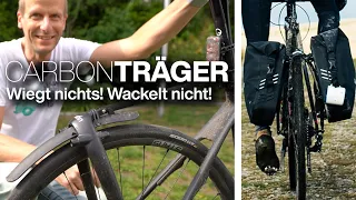 Tailfin T1 Carbon Pannier Rack Fahrradtaschen Gepäckträger + Super Light/Ultra Durable Pannier Bag