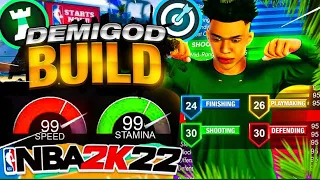 i Found The Most Op PG DEMIGOD BUILD NBA 2K22 Current Gen! *INSANE* BEST BUILD on NBA 2K22!