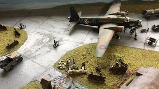 WW2 RAF military Airfield Diorama updated video