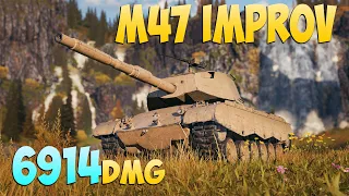M47 Improv - 2 Frags 6.9K Damage - Improved! - World Of Tanks
