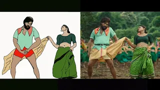 Saami_Saami - (Full Video Song) | Allu Arjun, Rashmika Mandanna _ Funny Meme Drawing 🤣🤣