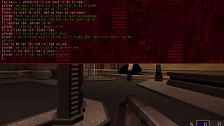 Quake Arena: Conversation With a Bot
