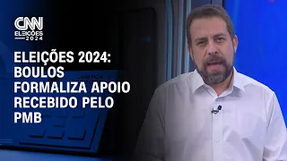 Eleições 2024: Boulos formaliza apoio recebido pelo PMB | Live CNN