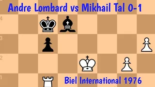 Andre Lombard vs Mikhail Tal || Biel International, 1976 #chess #chessgame #chessmate