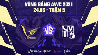 V GAMING vs TEAM CIV | VGM vs CIV - VÒNG BẢNG AWC 2021 | BẢNG B NGÀY 24/6